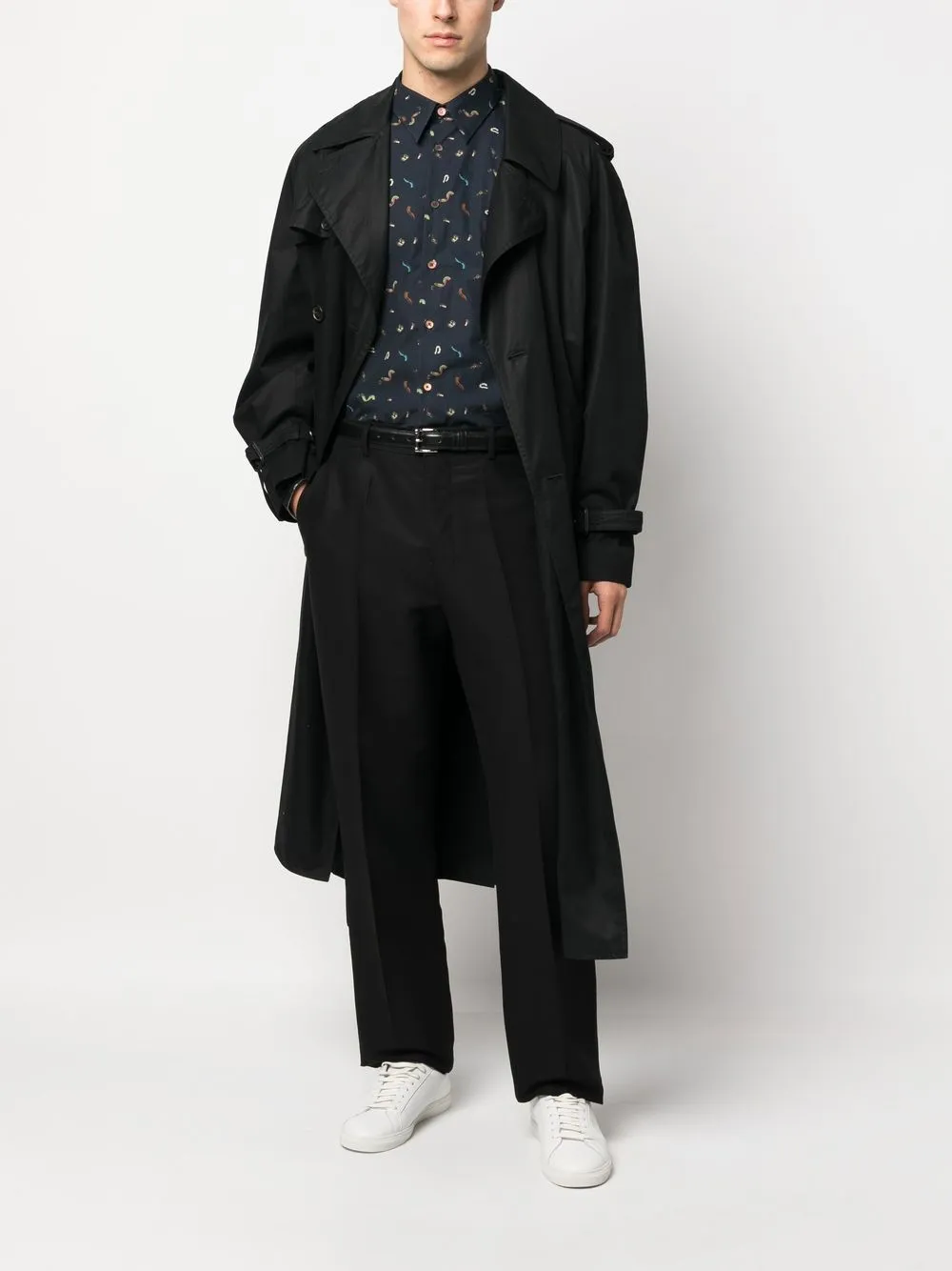 PS Paul Smith Overhemd met abstracte print - Blauw