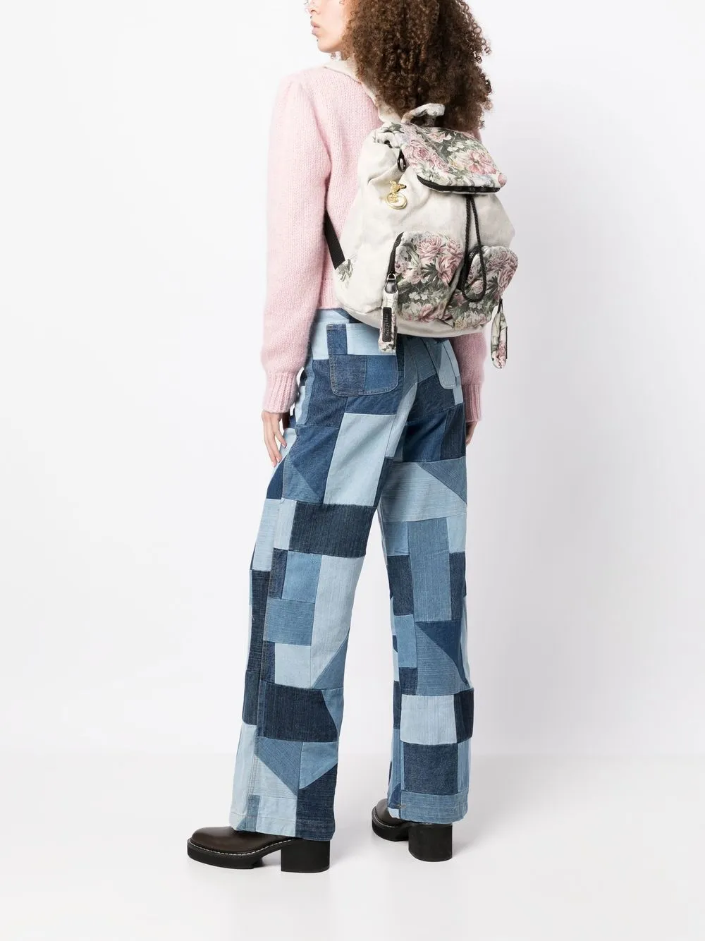 See by Chloé Joy Rider rugzak met bloemenprint - Bruin