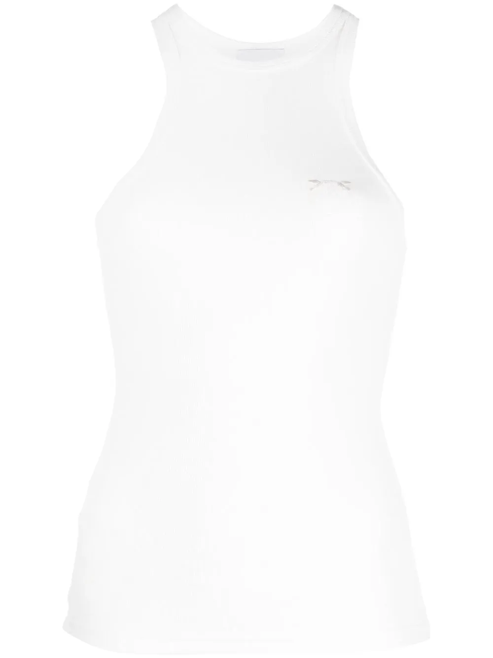 

PINKO logo-embroidered tank top - White