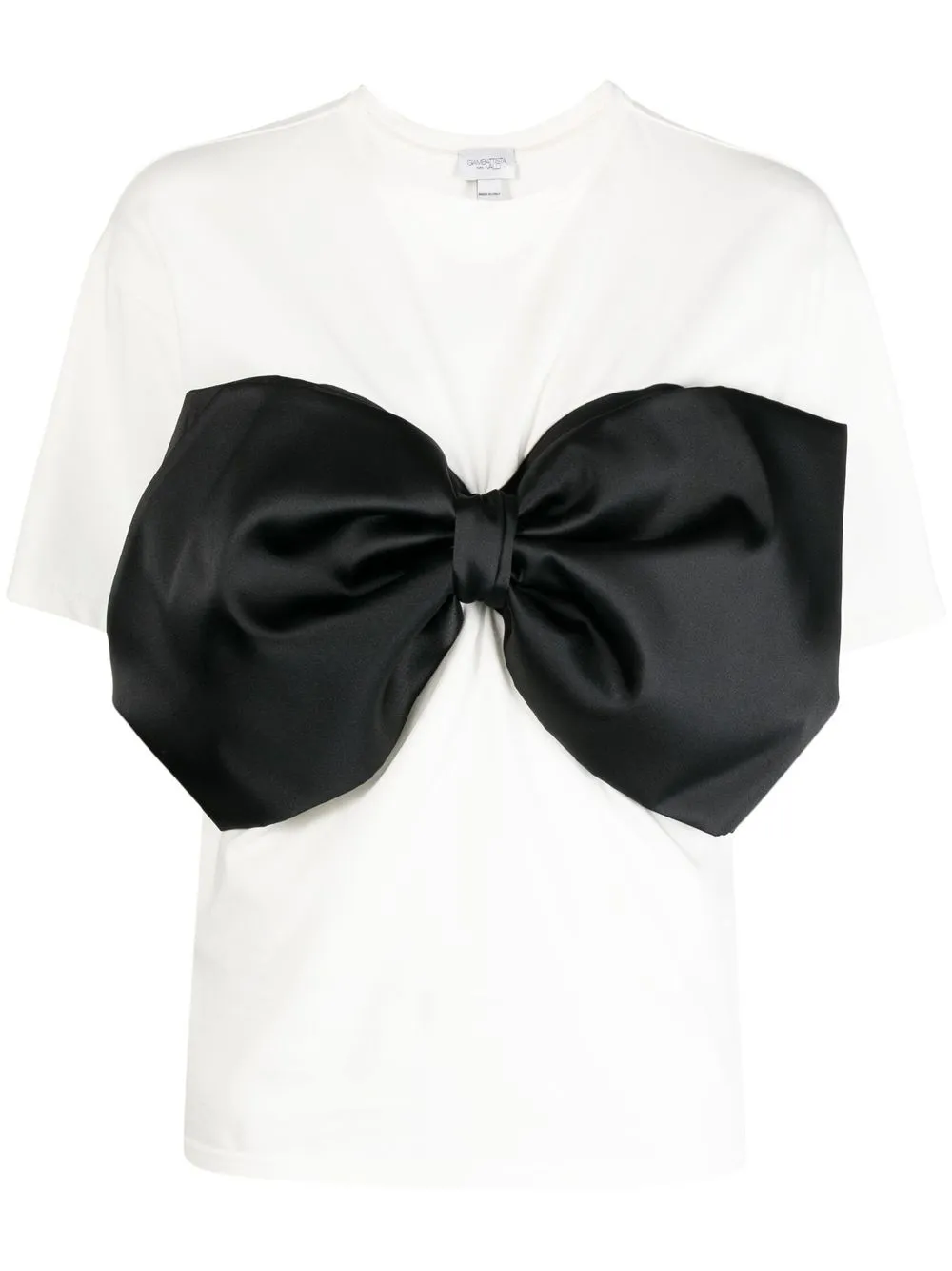 Giambattista Valli oversize-bow detail T-shirt - White