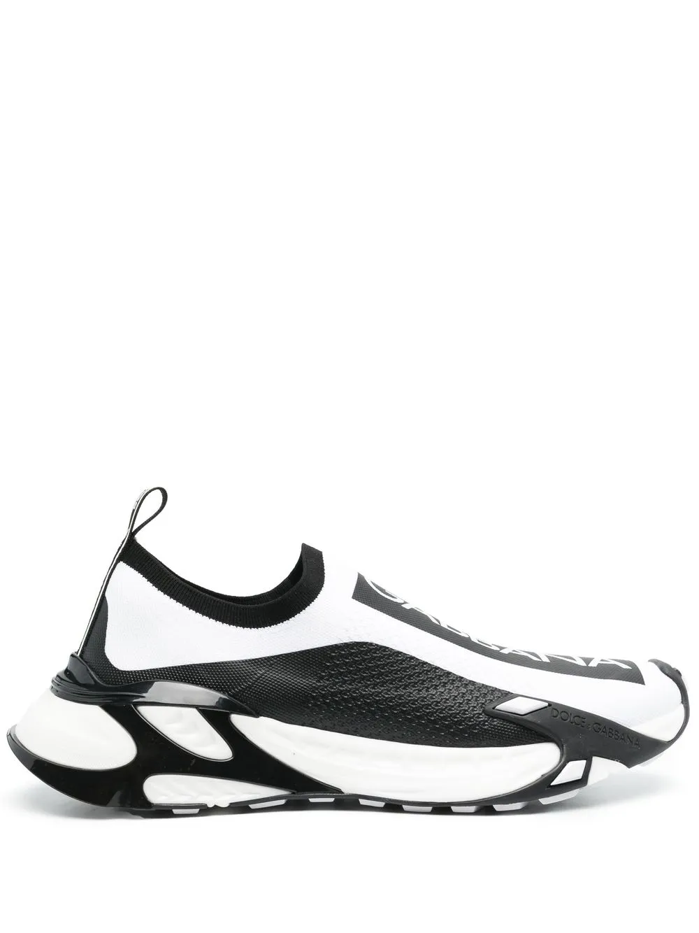 Dolce & Gabbana Fast Mesh Sneakers In Weiss