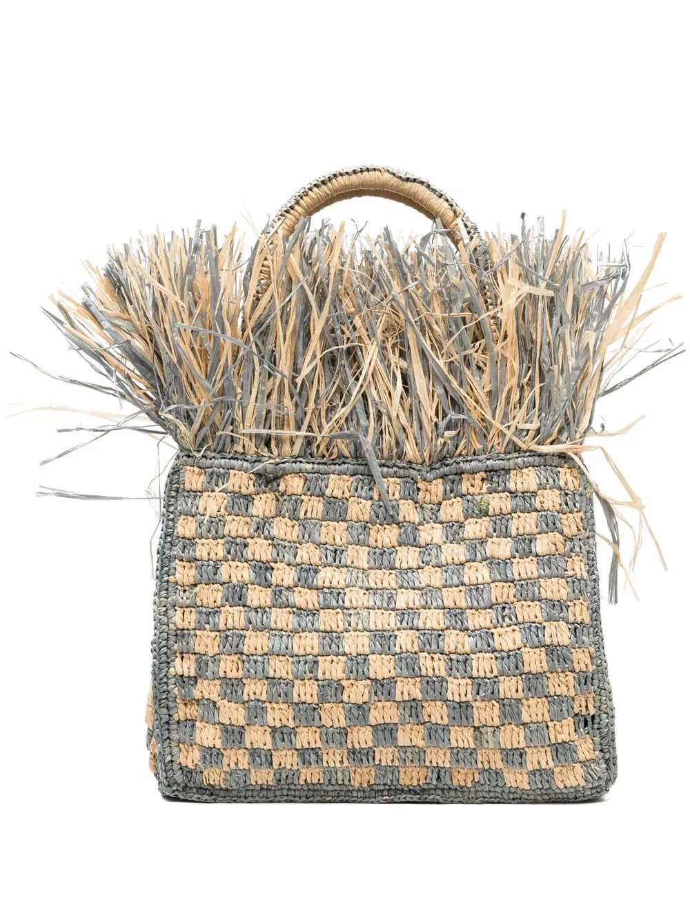 

MADE FOR A WOMAN Irene basket-weave tote bag - Blue