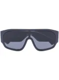 Versace Eyewear 90s Logo-Injected Mask sunglasses - Black