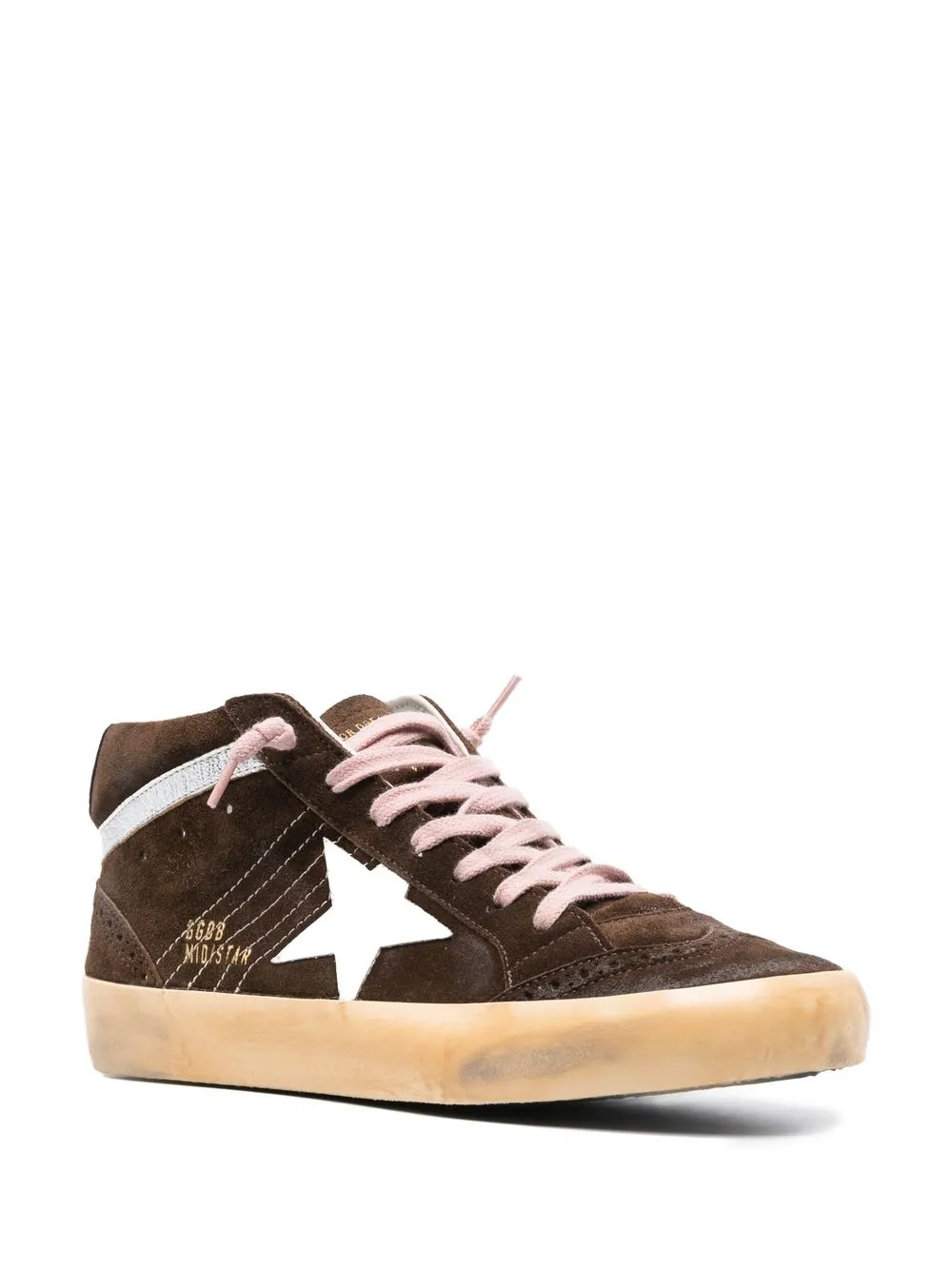 Golden Goose Mid-Star high-top sneakers - Bruin