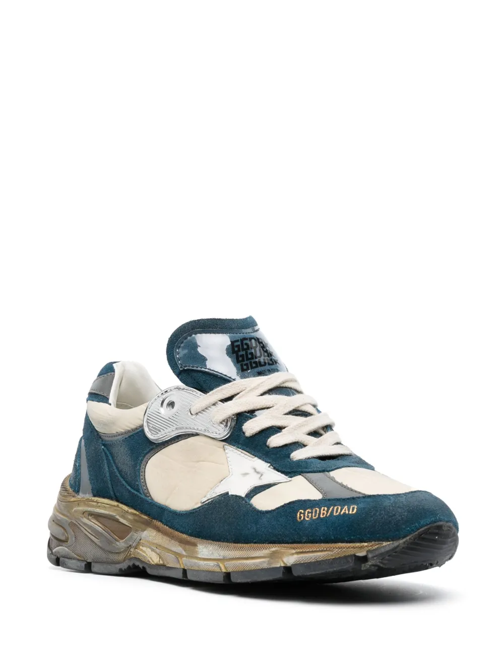 Golden Goose Women's Running Dad Mesh and Leather Sneakers White