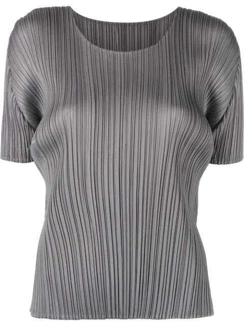 Pleats Please Issey Miyake Plissiertes Oberteil