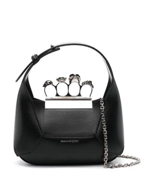 Alexander McQueen The Jewelled Hobo leather mini bag Women