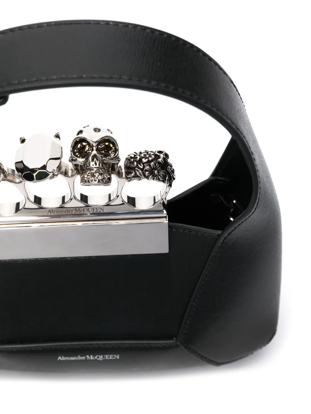 Cheap Alexander McQueen The Jewelled Hobo leather mini bag Women