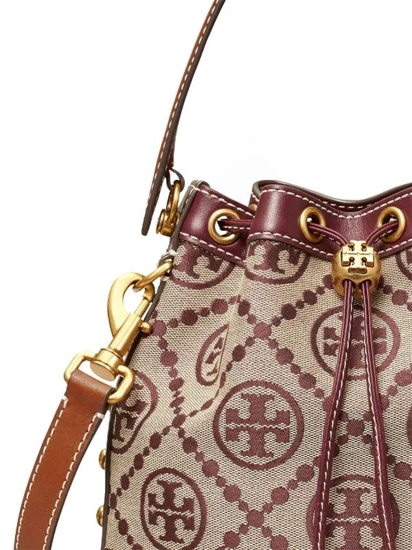 T monogram hotsell jacquard bucket bag