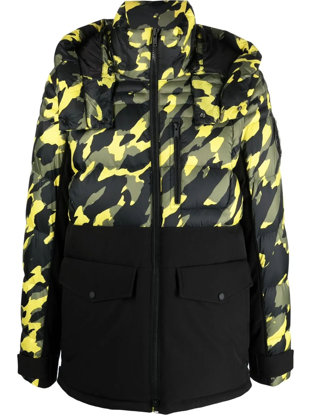 

Moose Knuckles Dugal camouflage-print puffer jacket - Black
