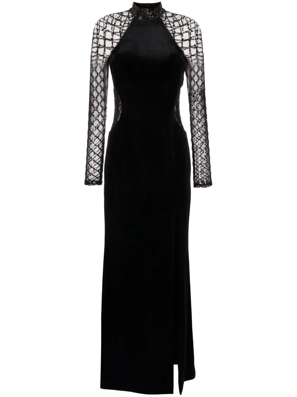 

Rebecca Vallance Onyx sequin-embellished gown - Black