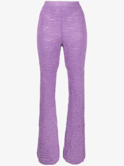 Marco Rambaldi tinsel-detail knit trousers