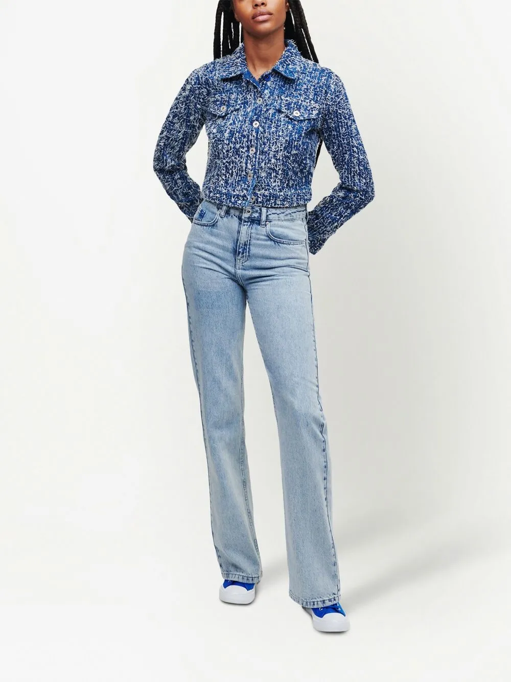 Karl Lagerfeld Jeans Straight jeans - Blauw