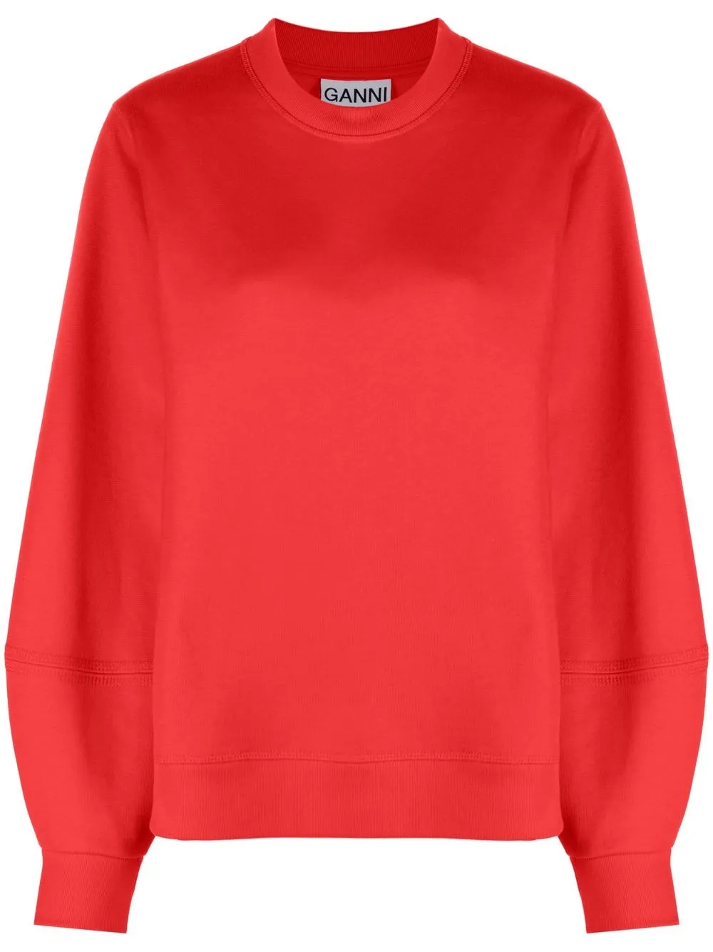 

GANNI logo-embroidered crew-neck sweatshirt