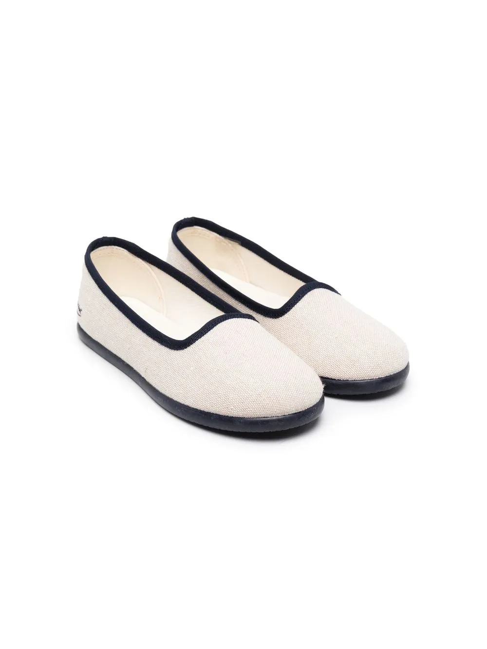 

Bonpoint contrast-trim slip-on ballerinas - Neutrals