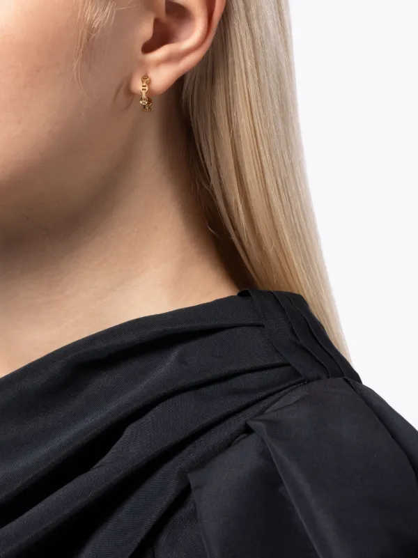 【 新品 】ホーセンブース ピアス 18K イエロー ゴールド YG HOORSENBUHS リンク ピアス 18Kイエローゴールド | ゴールド