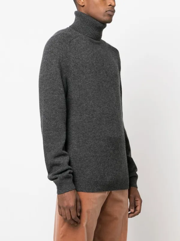 Gucci fine knit Turtleneck Jumper Grey FARFETCH BE