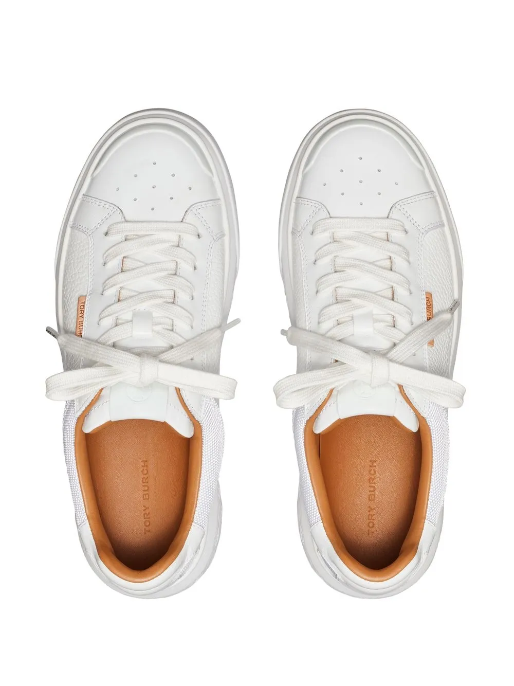 Shop Tory Burch Ladybug Platform Sneakers In White