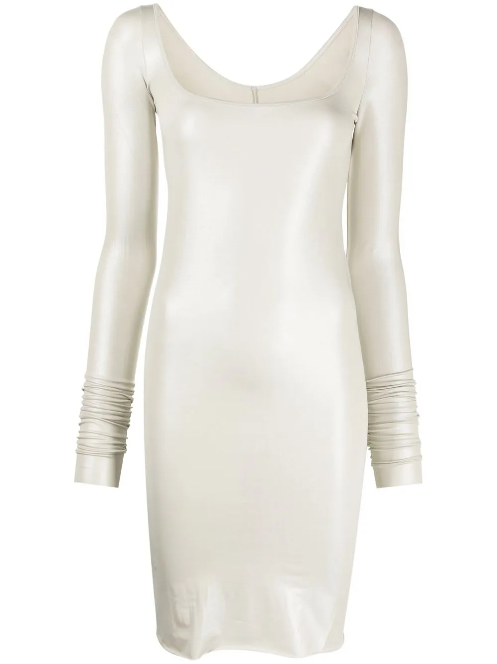 

Rick Owens Lilies metallic-sheen mini dress - Grey