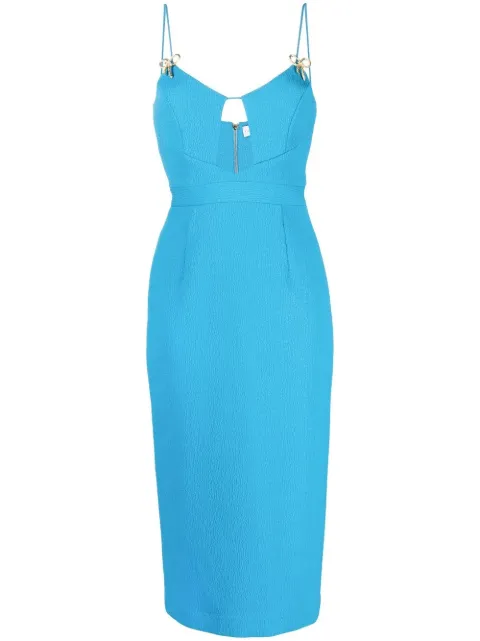Hermosa bow-detail midi dress