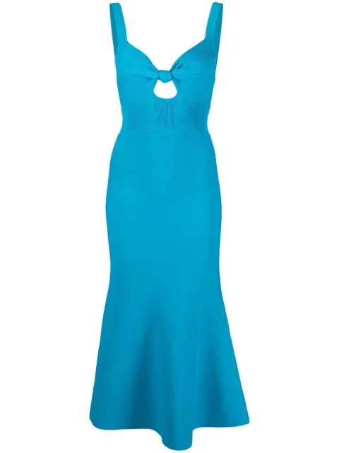 Alma twisted midi dress