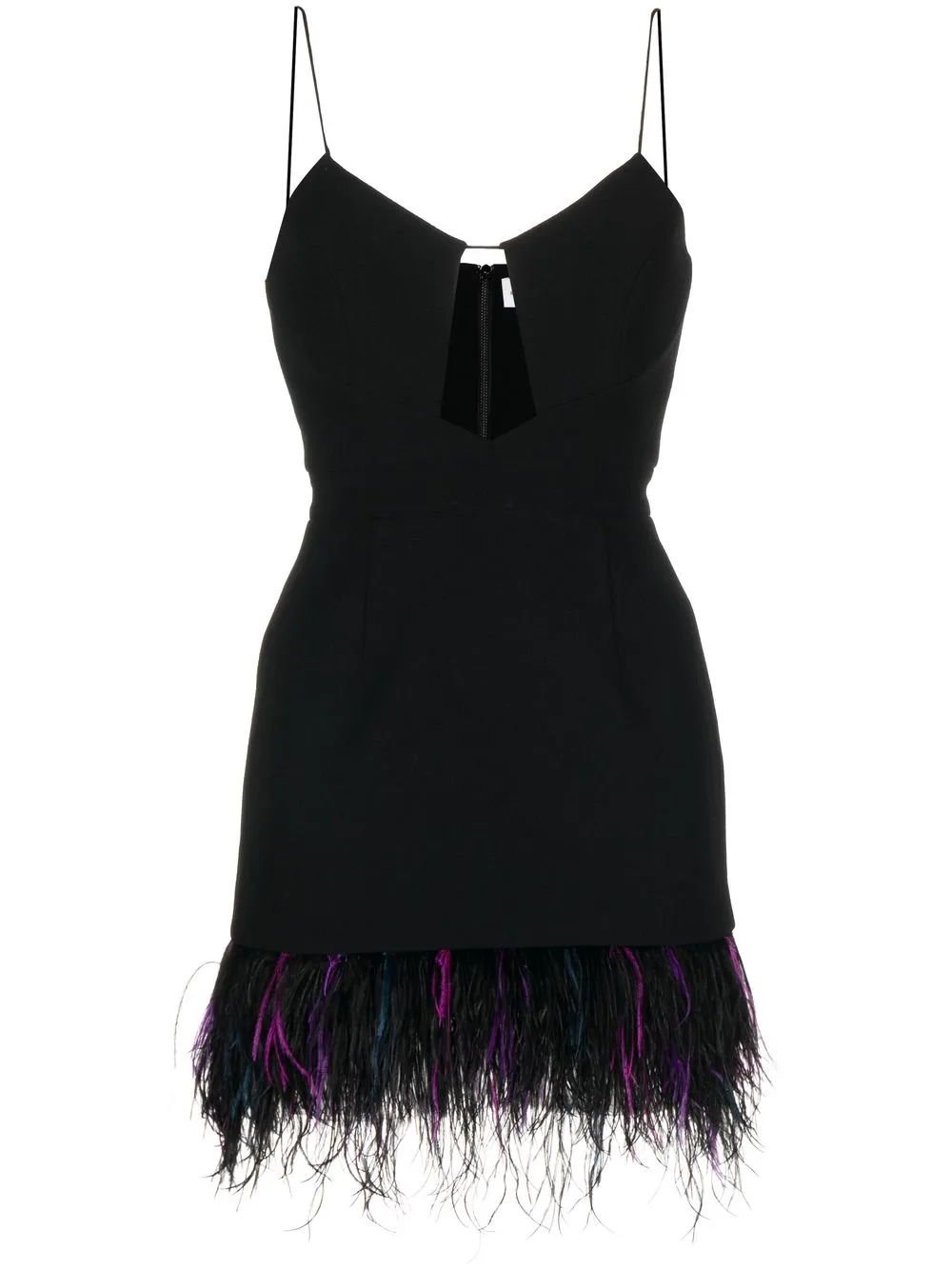 

Rebecca Vallance Bronx keyhole-neck mini dress - Black