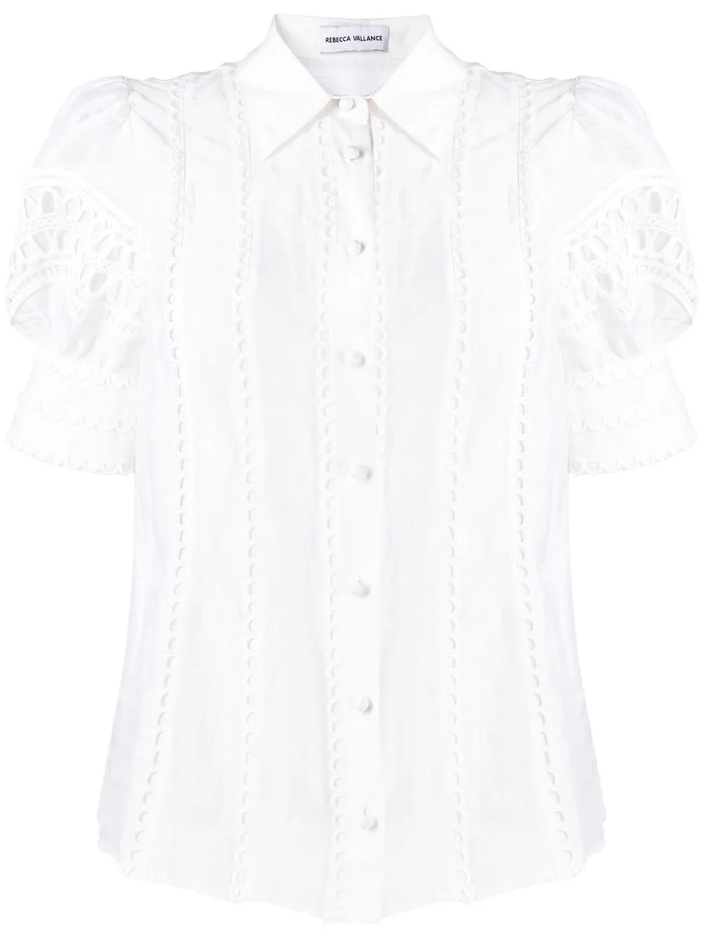 

Rebecca Vallance Julieta short-sleeve blouse - White