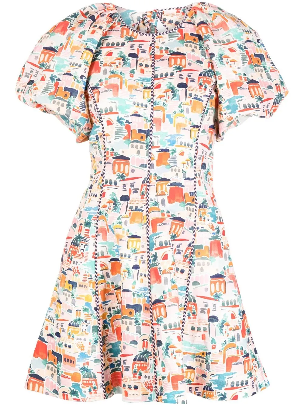 

Rebecca Vallance Sevilla graphic-print mini dress - Multicolour