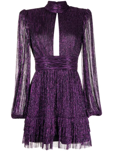 Leonie high-neck mini dress