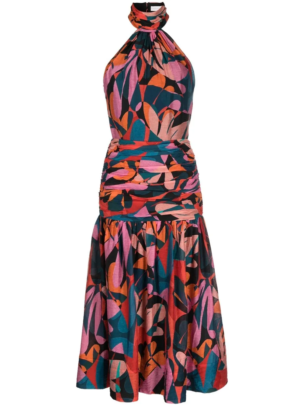 

Rebecca Vallance Catalina halterneck midi dress - Multicolour