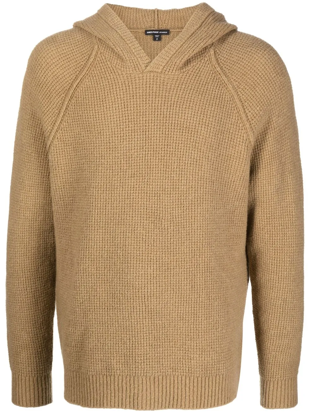 

James Perse Thermal knitted hoodie - Brown