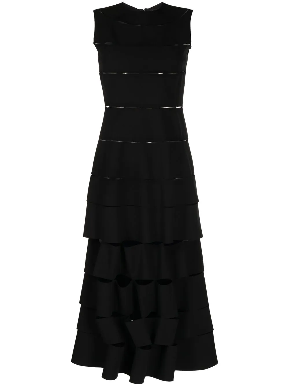 

A.W.A.K.E. Mode cut-out midi dress - Black