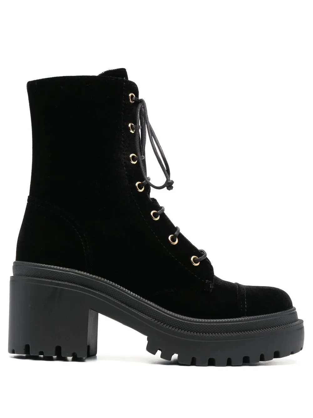

Giuseppe Zanotti 85mm block-heel lace-up boots - Black