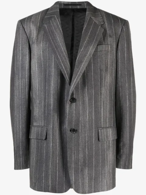 Versace enkeltradet nålestribet blazer