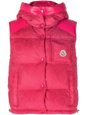 Moncler top gilet red