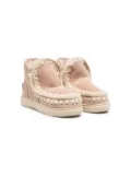 Mou Kids chunky suede boots - Brown