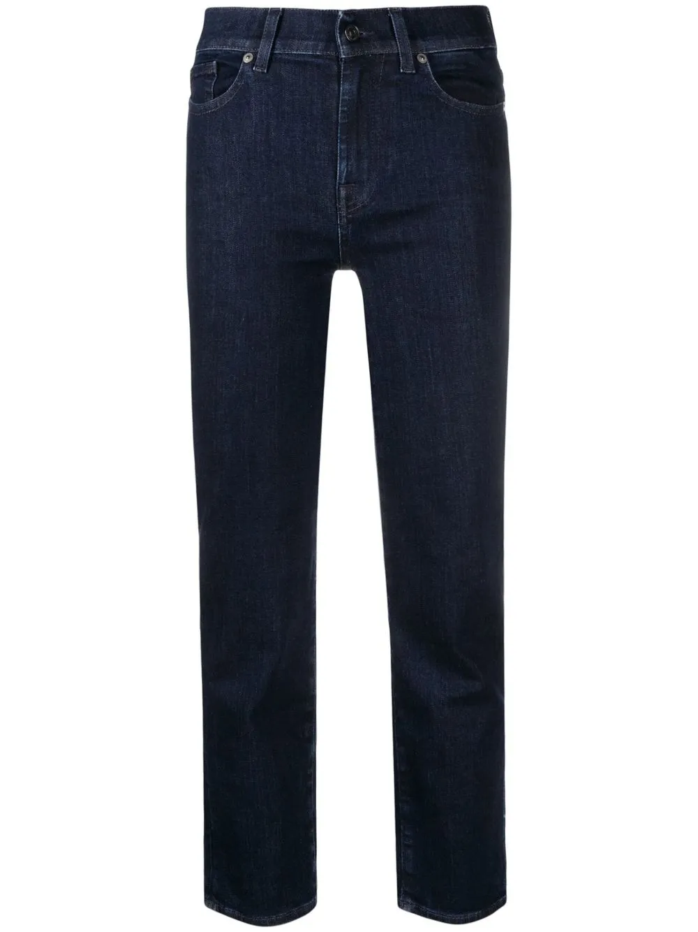 

7 For All Mankind Soho cropped straight-leg jeans - Blue