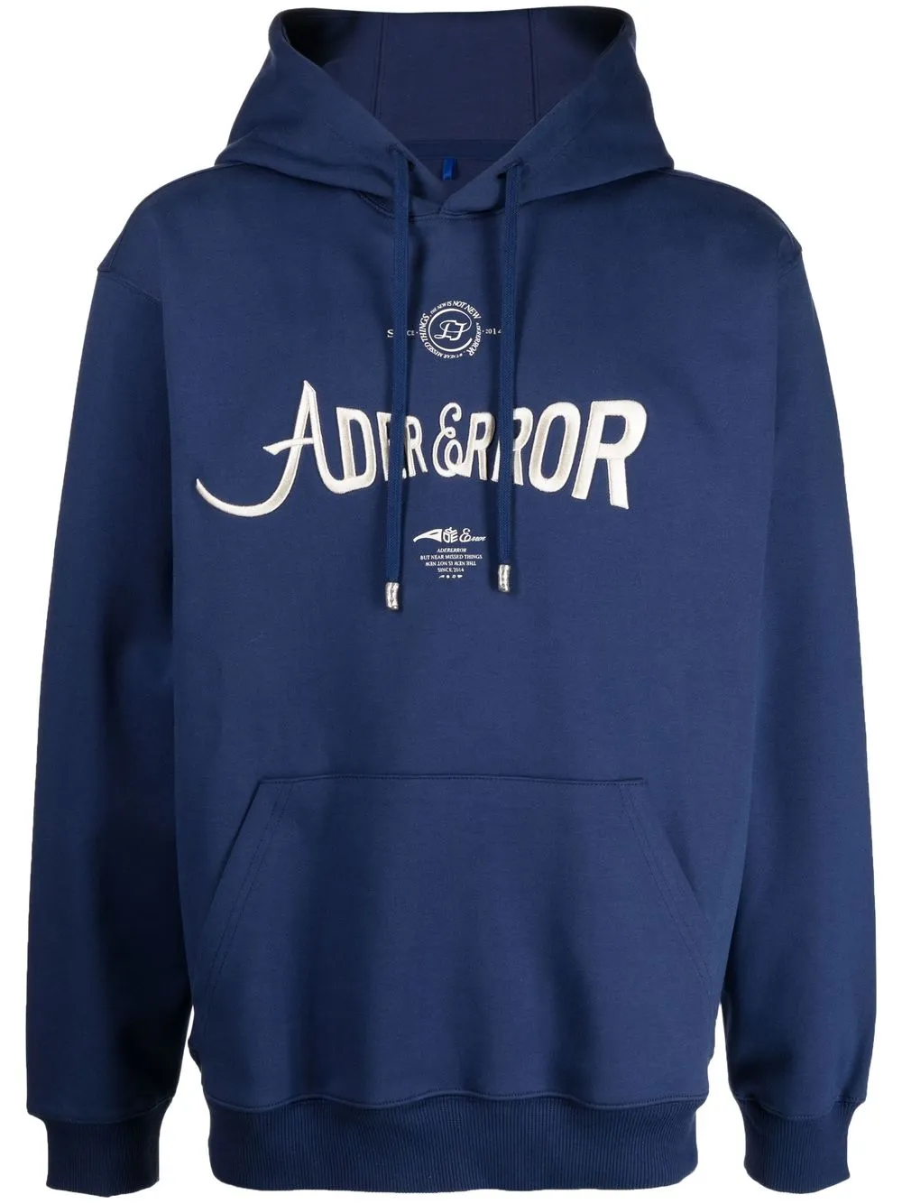 

Ader Error logo-print pullover hoodie - Blue