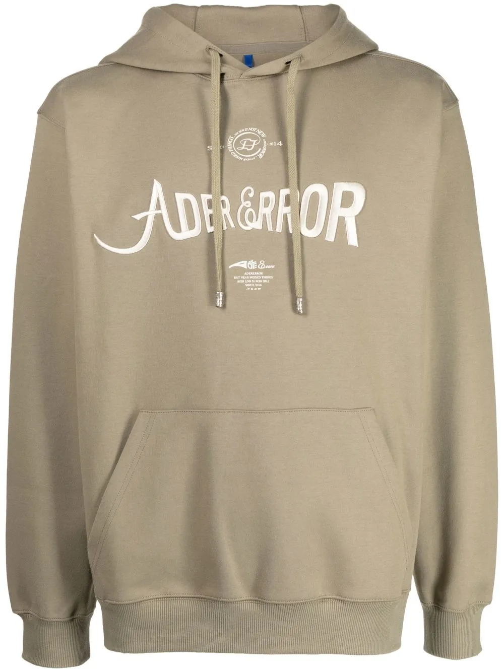 

Ader Error logo-print drawstring hoodie - Green