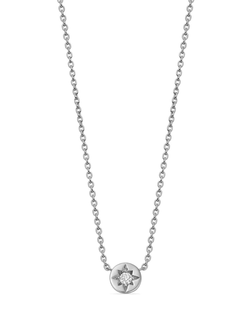 Astley Clarke Polaris Star Set Pendant Necklace In Silver