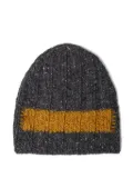 Plan C ribbed-knit beanie - Grey