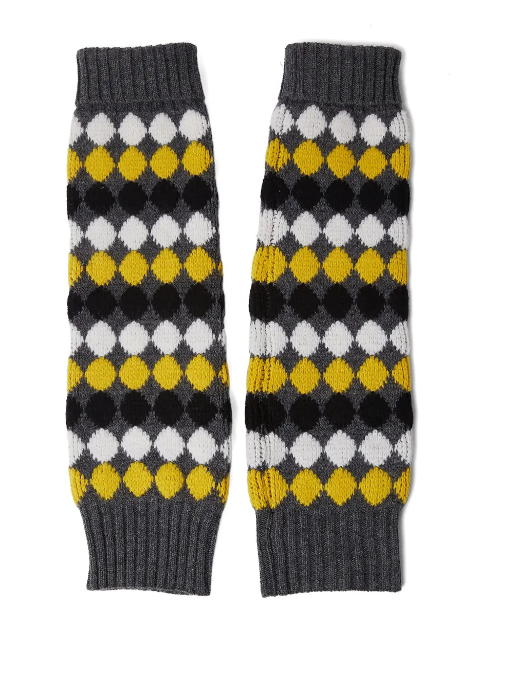 Plan C Patterned-jacquard Arm Warmer In Grey