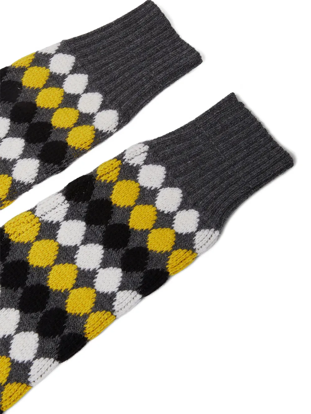 Plan C Patterned-jacquard Arm Warmer In Grey