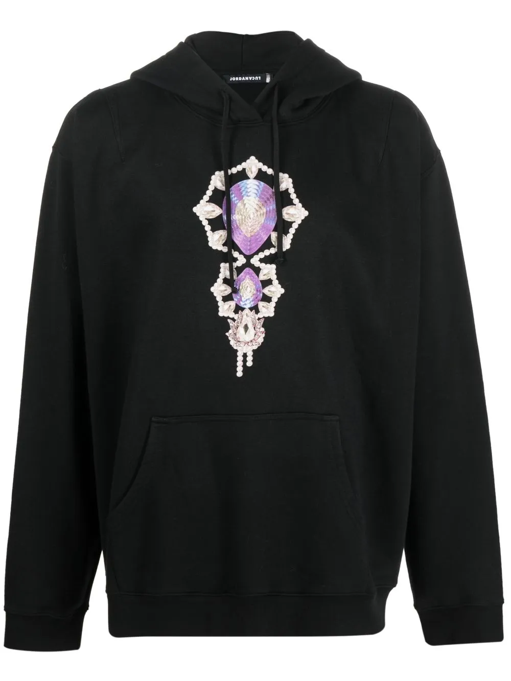 

JORDANLUCA hoodie con estampado gráfico - Negro