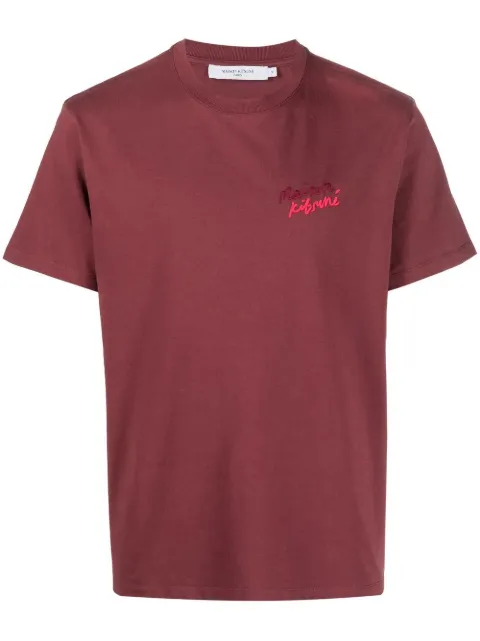 logo-embroidered cotton T-shirt