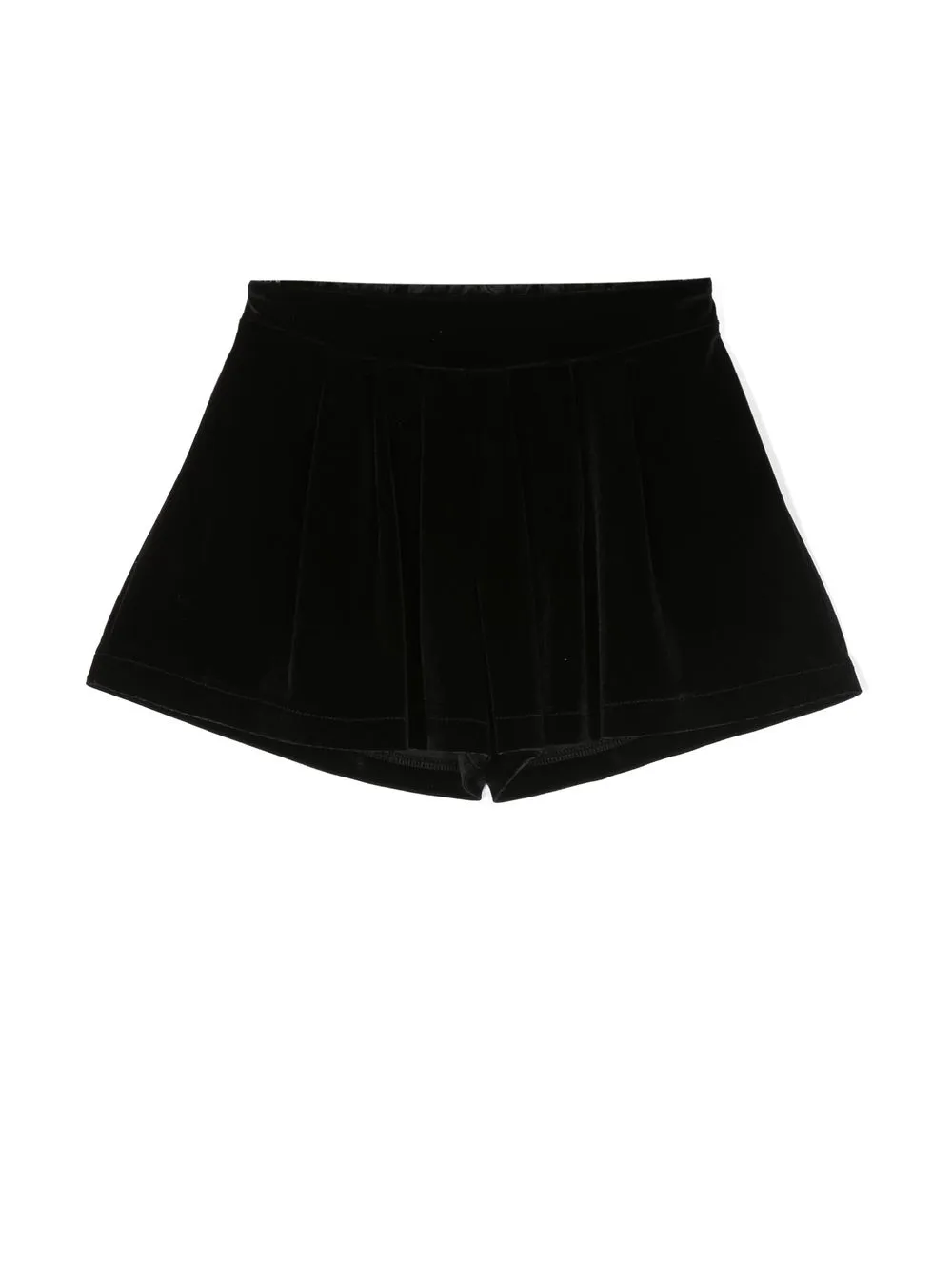 

Miss Grant Kids wide-leg velvet shorts - Black