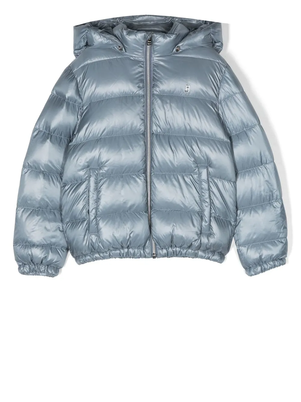 

Herno Kids hooded zip-up padded jacket - Blue