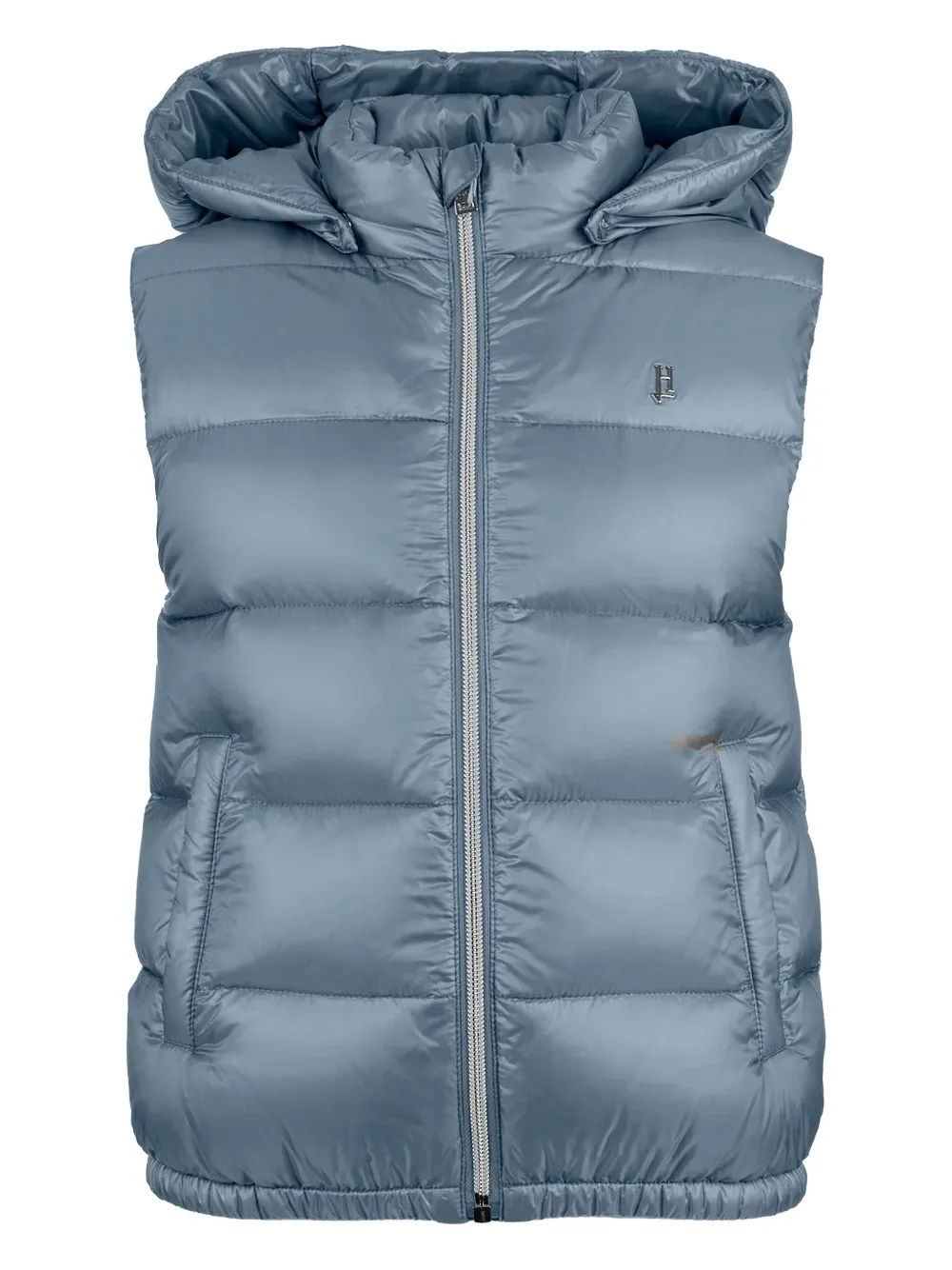 Herno Kids' Logo-detail Gilet In Blue