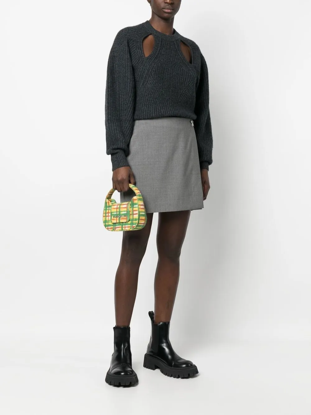 Simon Miller Geruite shopper - Geel
