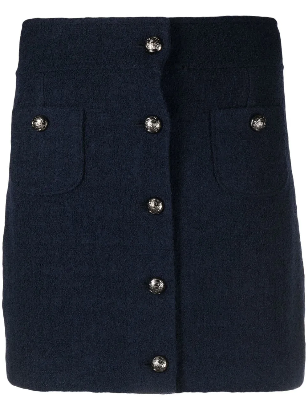

Tagliatore falda corta de tweed con botones - Azul